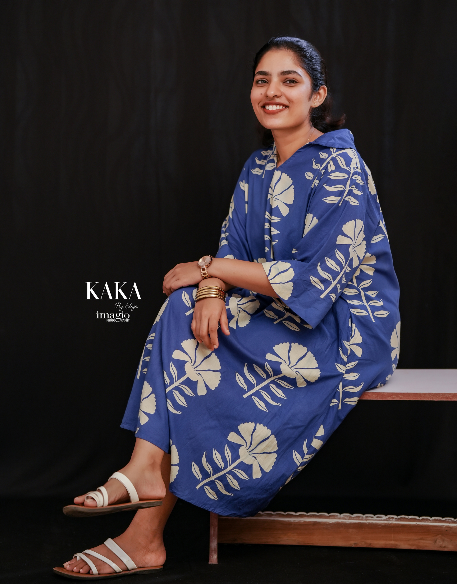 Royal Blue A-line Dress