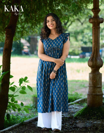 Indigo Bloom Aaliya Cut Kurta