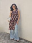Sleeveless Collar Kurtha 5222