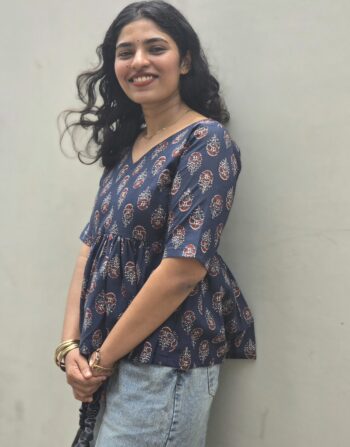 Half Sleev Peplum Top