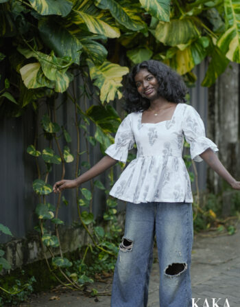 Snow Fern Peplum 5261