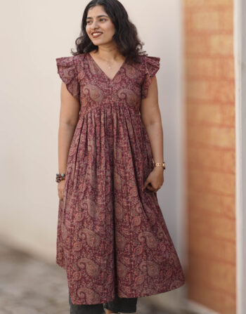 Wine Kurthi 5355