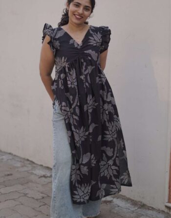 Moonleaf Black Kurthi 5395