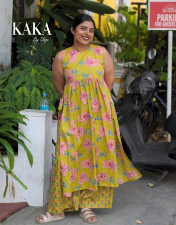 Golden Garden Kurthi Set 5501