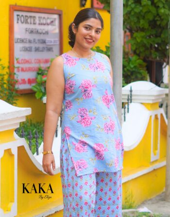 Sky Bloom Kurthi Set 5502