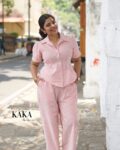 Rosé Pinstripe Co-ord 5495